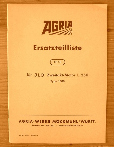 Ilo 250 ersatzteilliste jlo - 250,